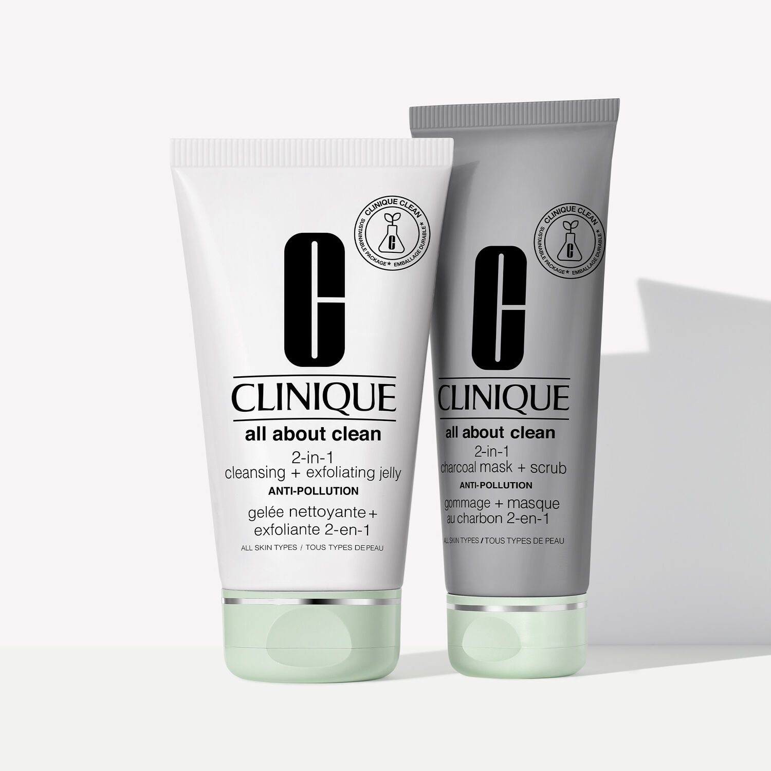 Clinique All About Clean Gelée 2-en-1 Nettoyante + Exfoliante 150 ml