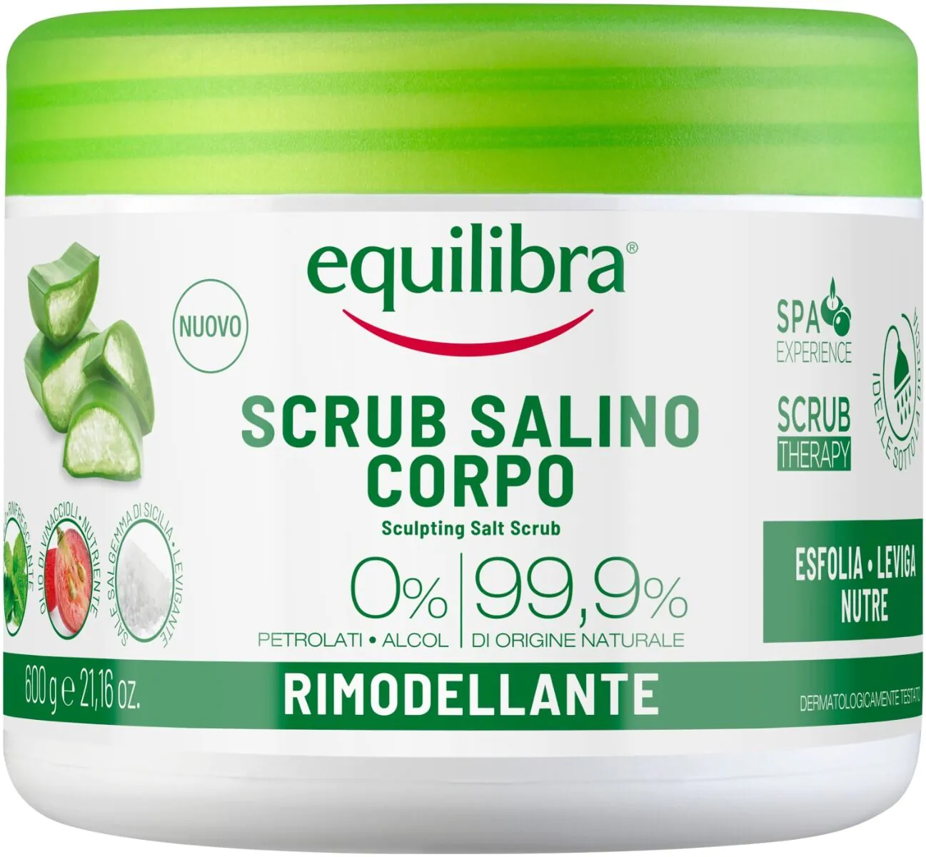 Equilibra formuojantis druskos pilingas