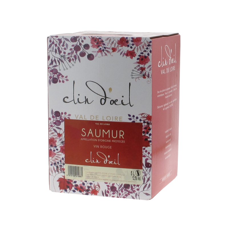Cave De Saumur Clin D'oeil Rouge 5 L