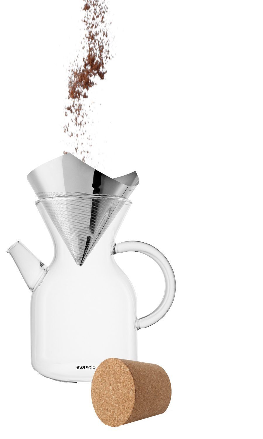 Eva Solo Kaffeebereiter Pour Over, 1l Kaffeekanne, Edelstahlfilter