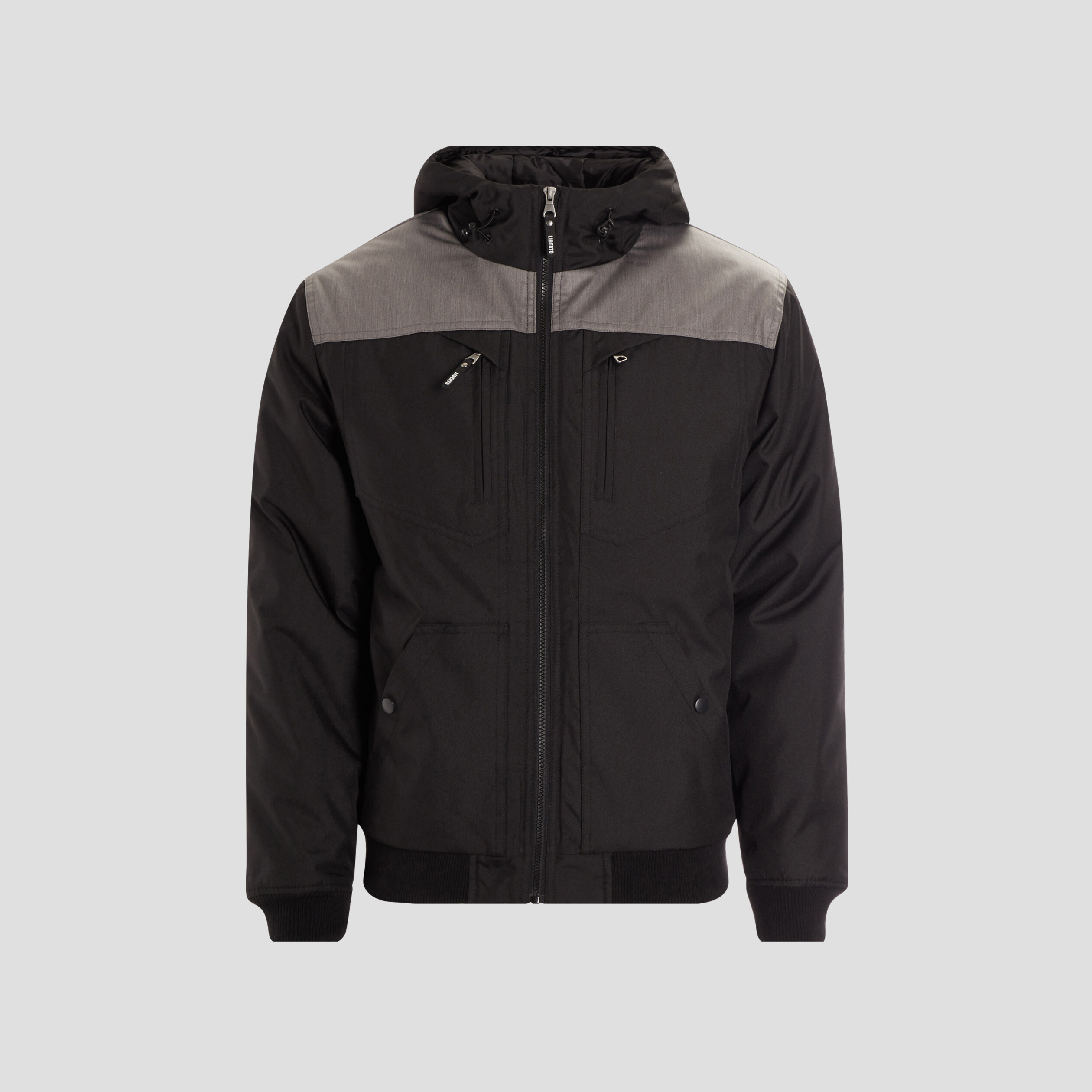 Blouson droit à capuche noir garçon | La Halle