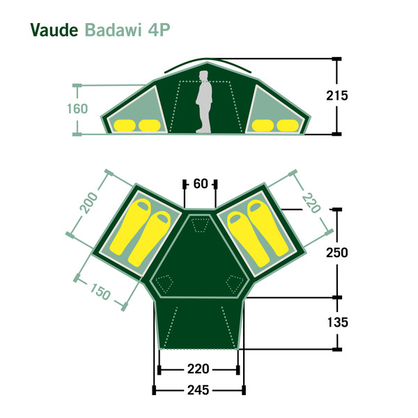 BADAWI 4P - Familienzelt