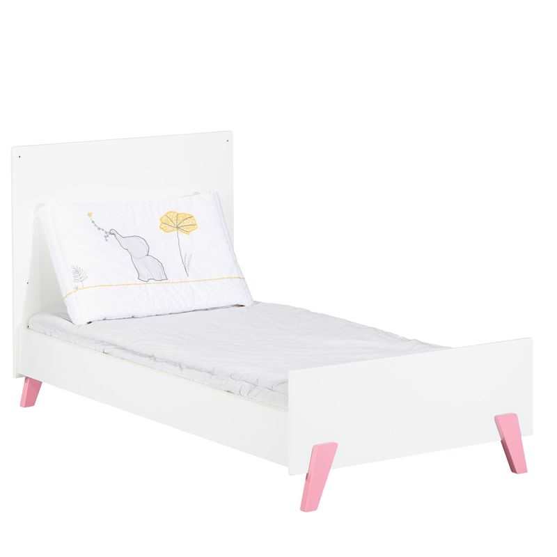 Lit bébé évolutif 140x70 Little big bed Joy rose