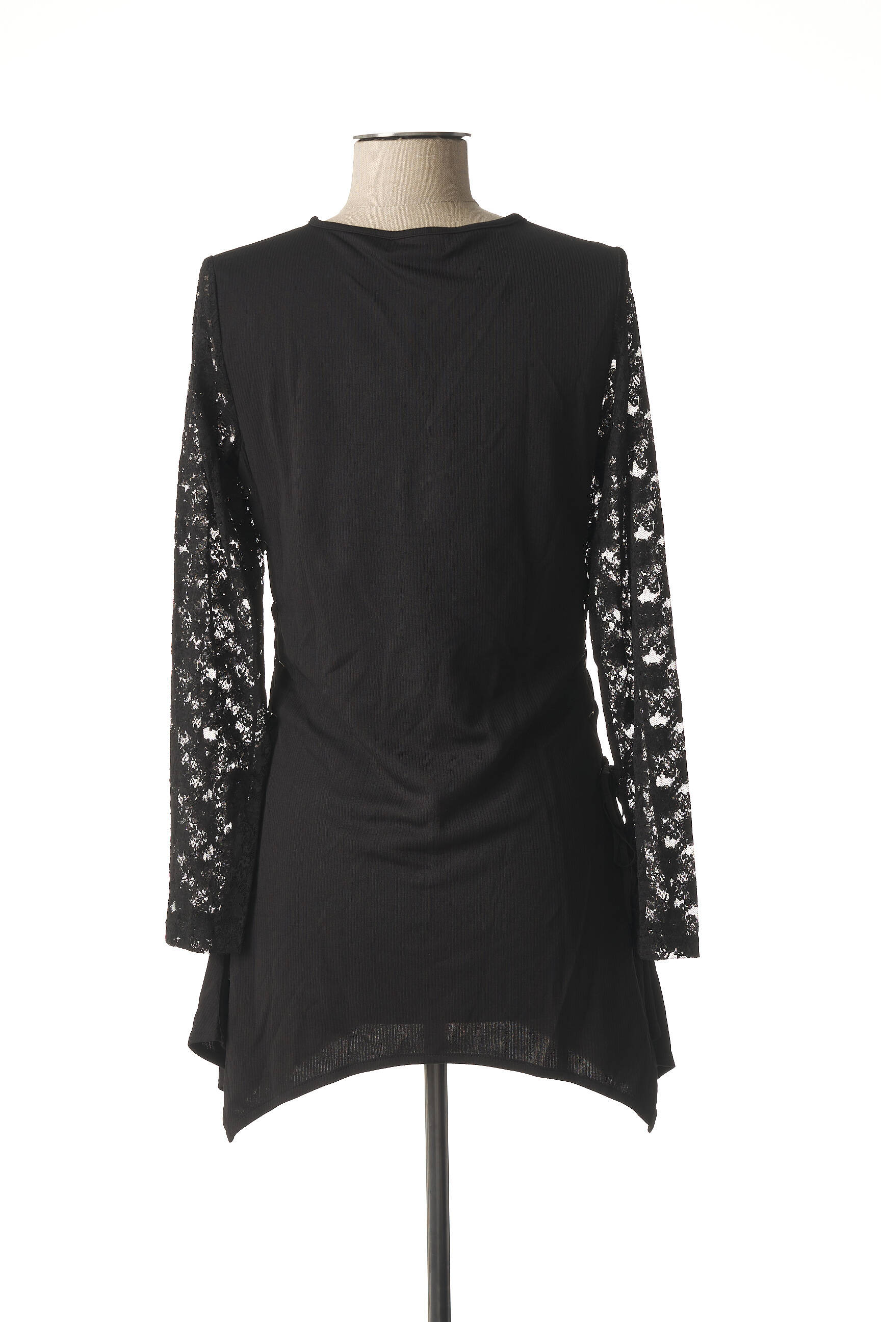 L33 Tuniquemanchelongue Femme couleur noir