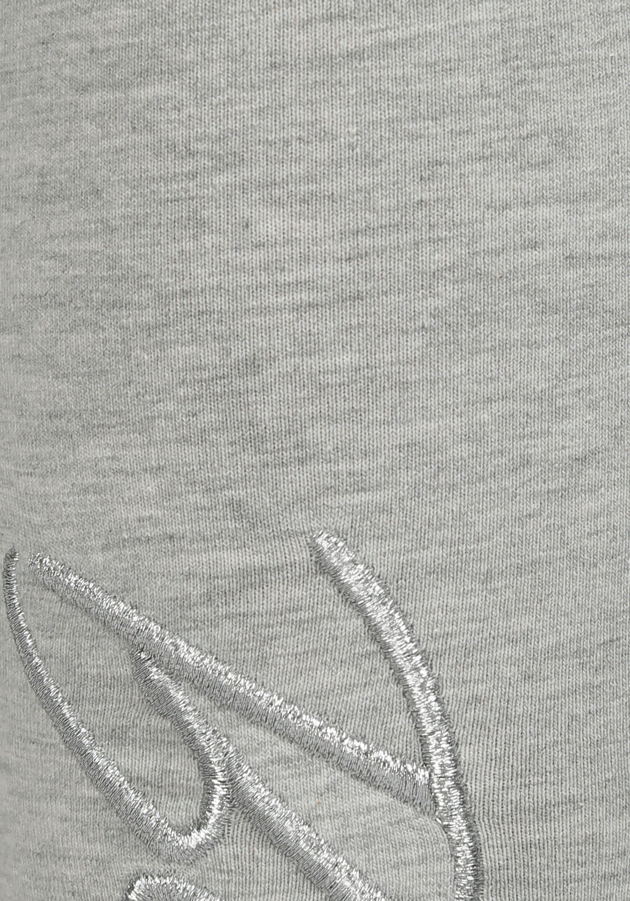 Bench. Loungewear Leggings mit glänzender Logostickerei