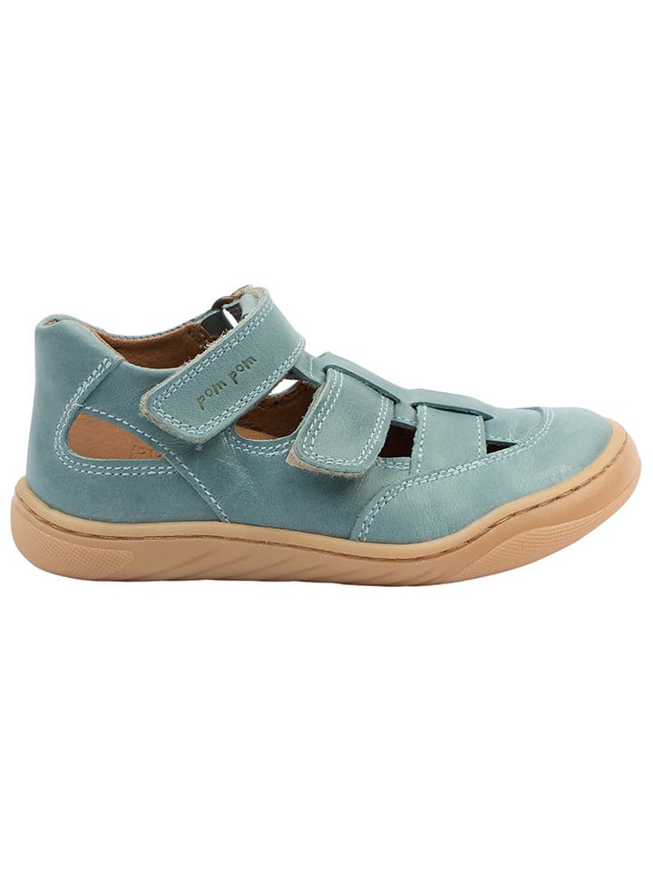 POM POM Leder-Barfußschuhe in Blau günstig kaufen