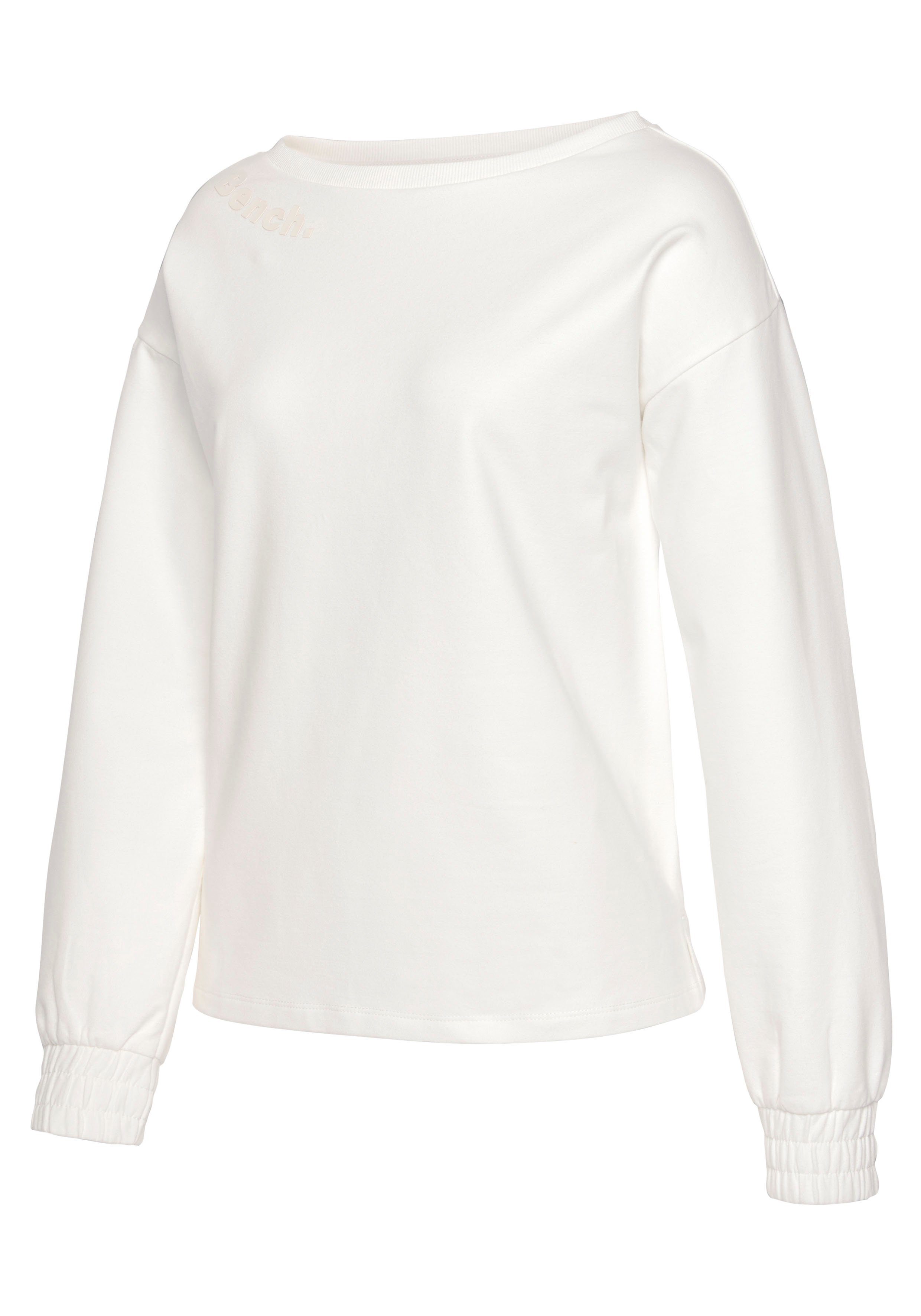 Bench. Loungewear Sweatshirt mit gerafften Ärmelbündchen, Loungeanzug
