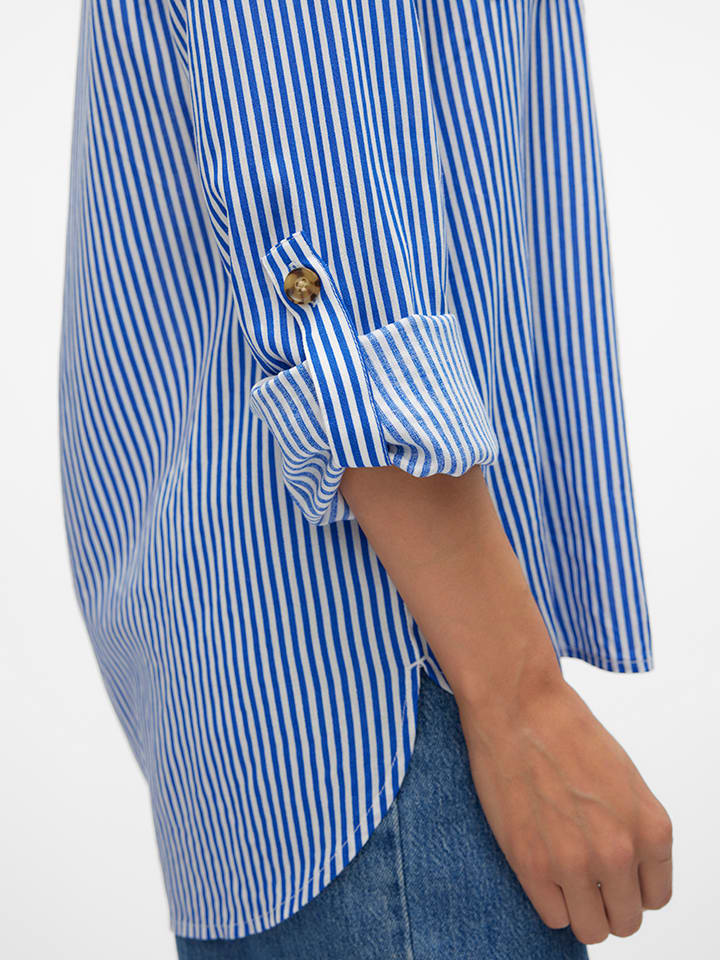Vero Moda Bluse in Weiß/ Blau günstig kaufen XXL