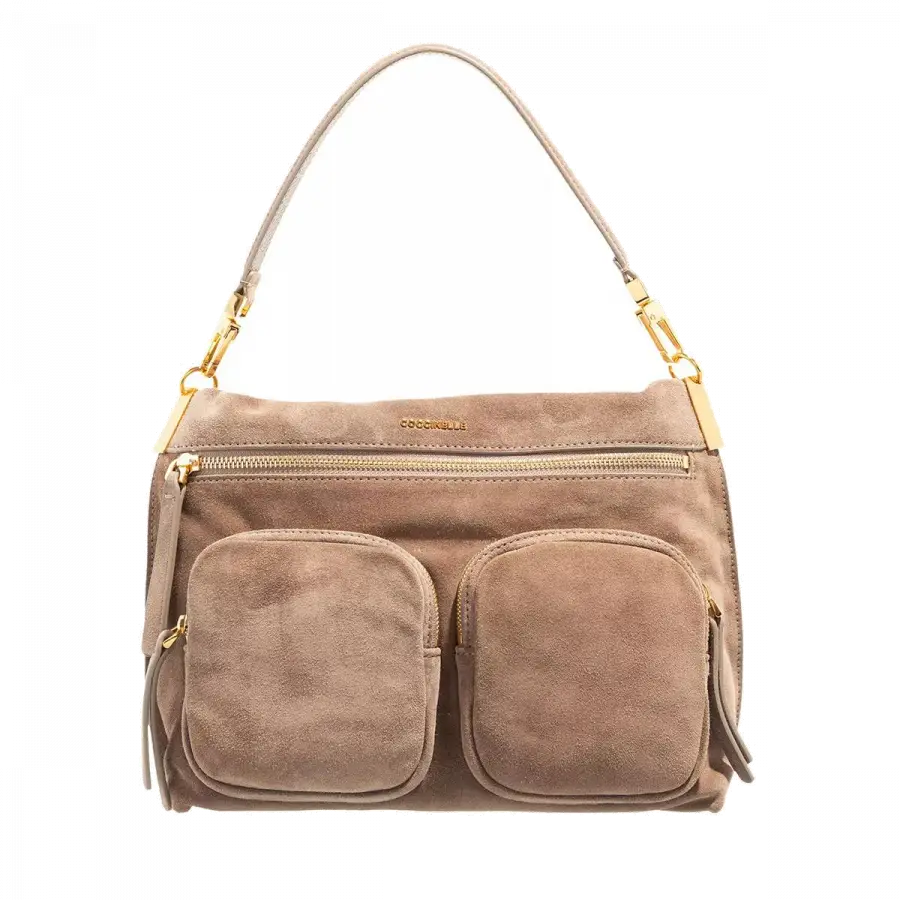 Coccinelle - Coccinelle Shoulder Bags Leder Taupe - taupe