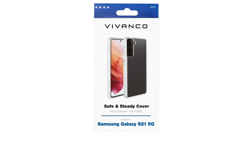 Vivanco Safe and Steady, Anti Shock Cover für Samsung Galaxy S21 5G