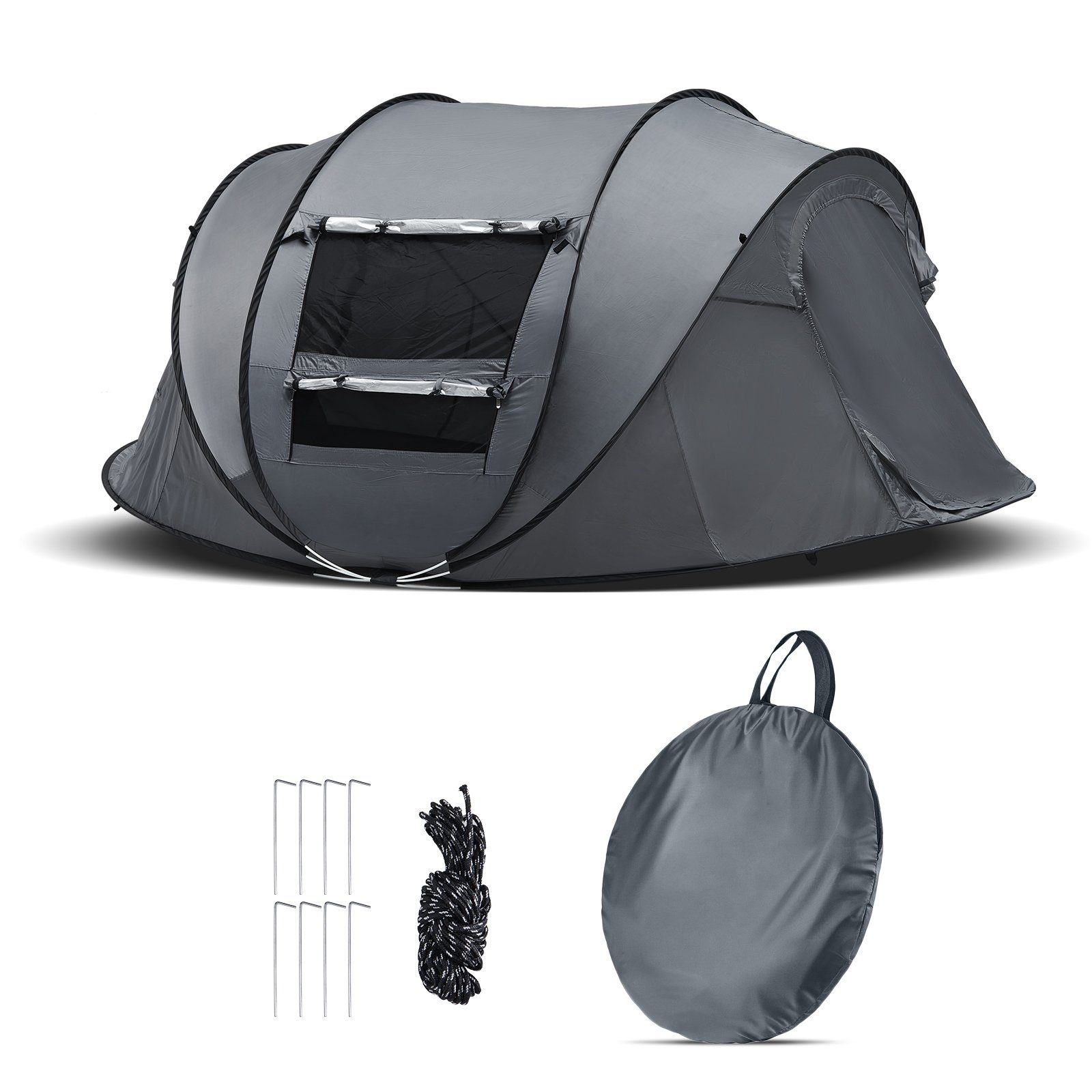 LEMROE Kuppelzelt Wurfzelt Pop up Zelt, Personen: 3, UPF 50+ Wasserdicht