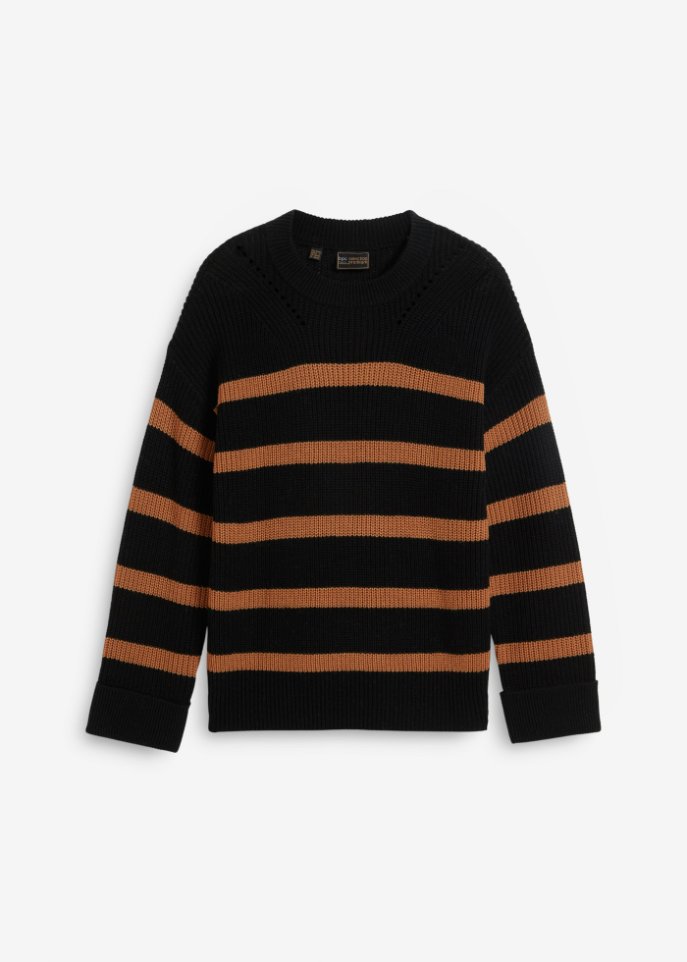 Wollpullover mit lockerer Passform