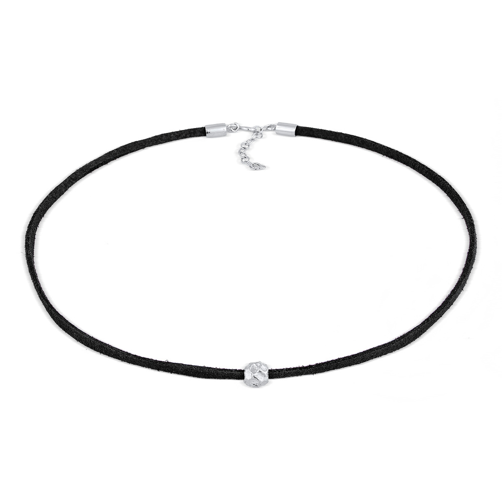 Elli Elli Collier Femmes Choker perle tendance avec cuir synthétique en argent sterlin collier