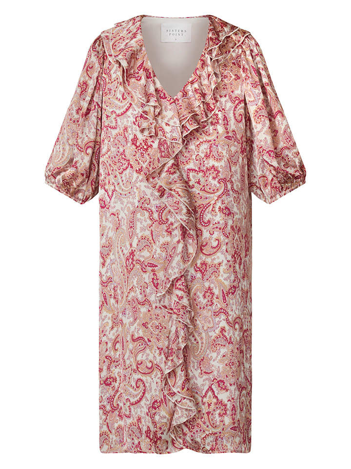 SisterS point Kleid in Pink/ Weiß günstig kaufen
