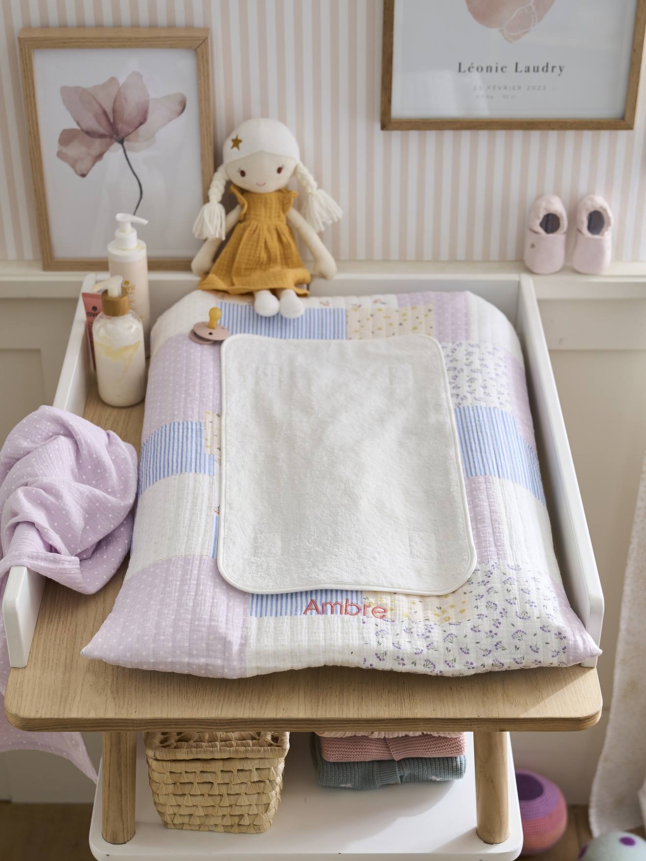 Matelas à langer personnalisable COTTAGE multicolore