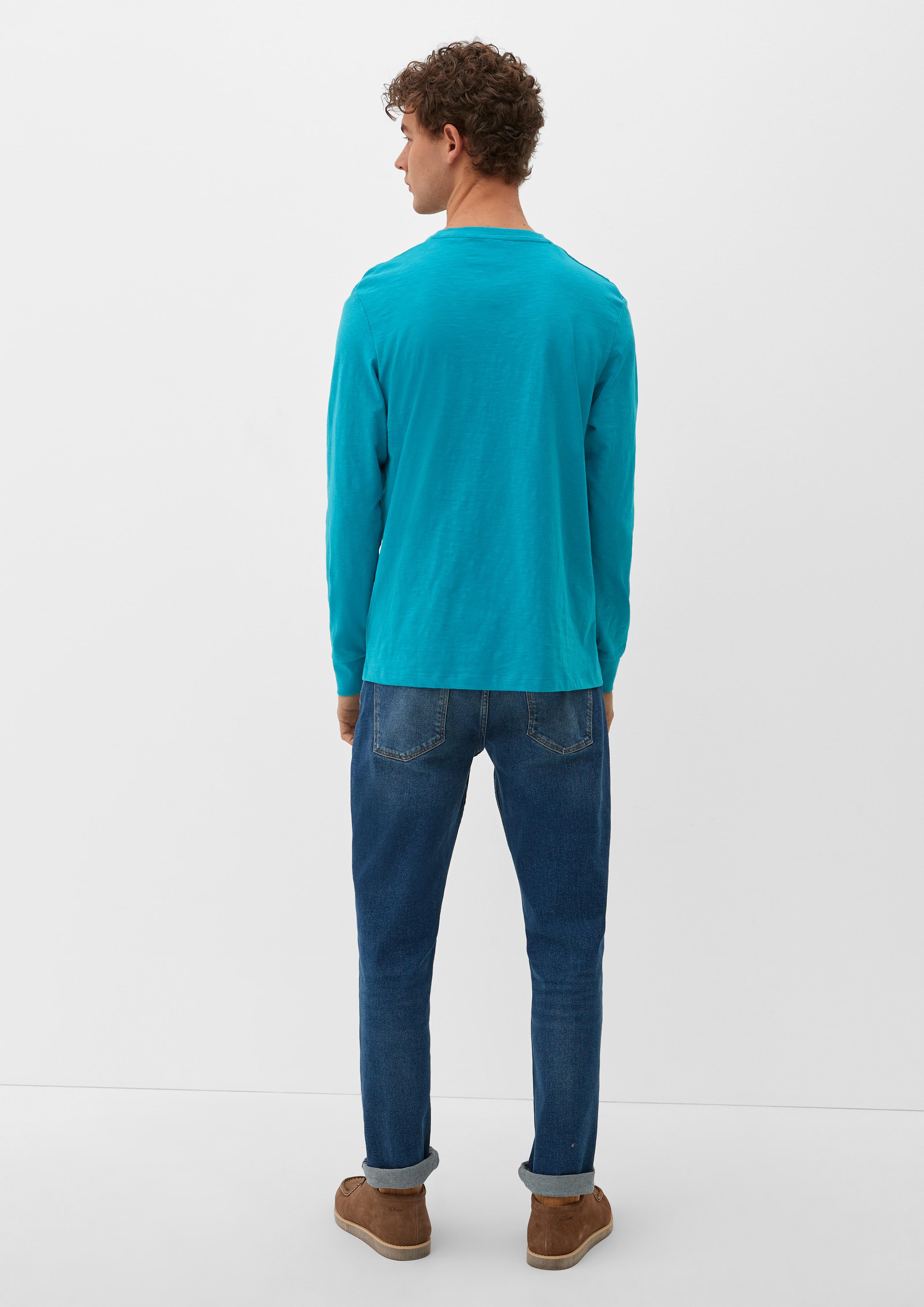 Longsleeve mit Flammgarnstruktur  2129418-6376