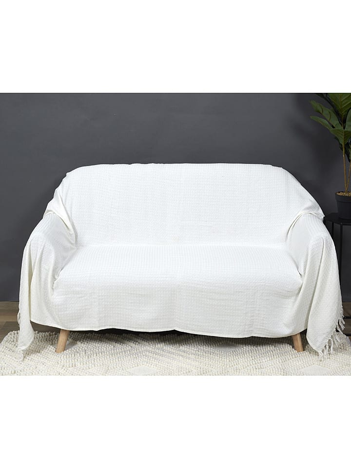 THE HOME DECO FACTORY Plaid in Creme - (L)250 x (B)170 cm günstig kaufen onesize