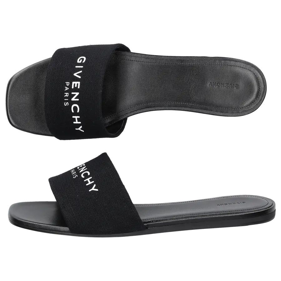 Givenchy - Badeschuhe CANVAS Kautschuk - schwarz