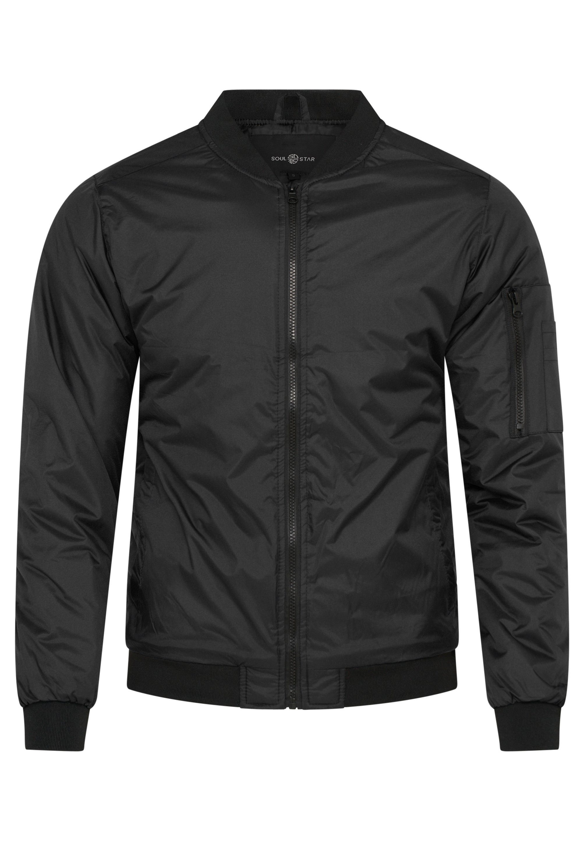 SOULSTAR Bomberjacke MJSURAT Bomberjacke Übergangsjacke leichter Blouson Steppjacke