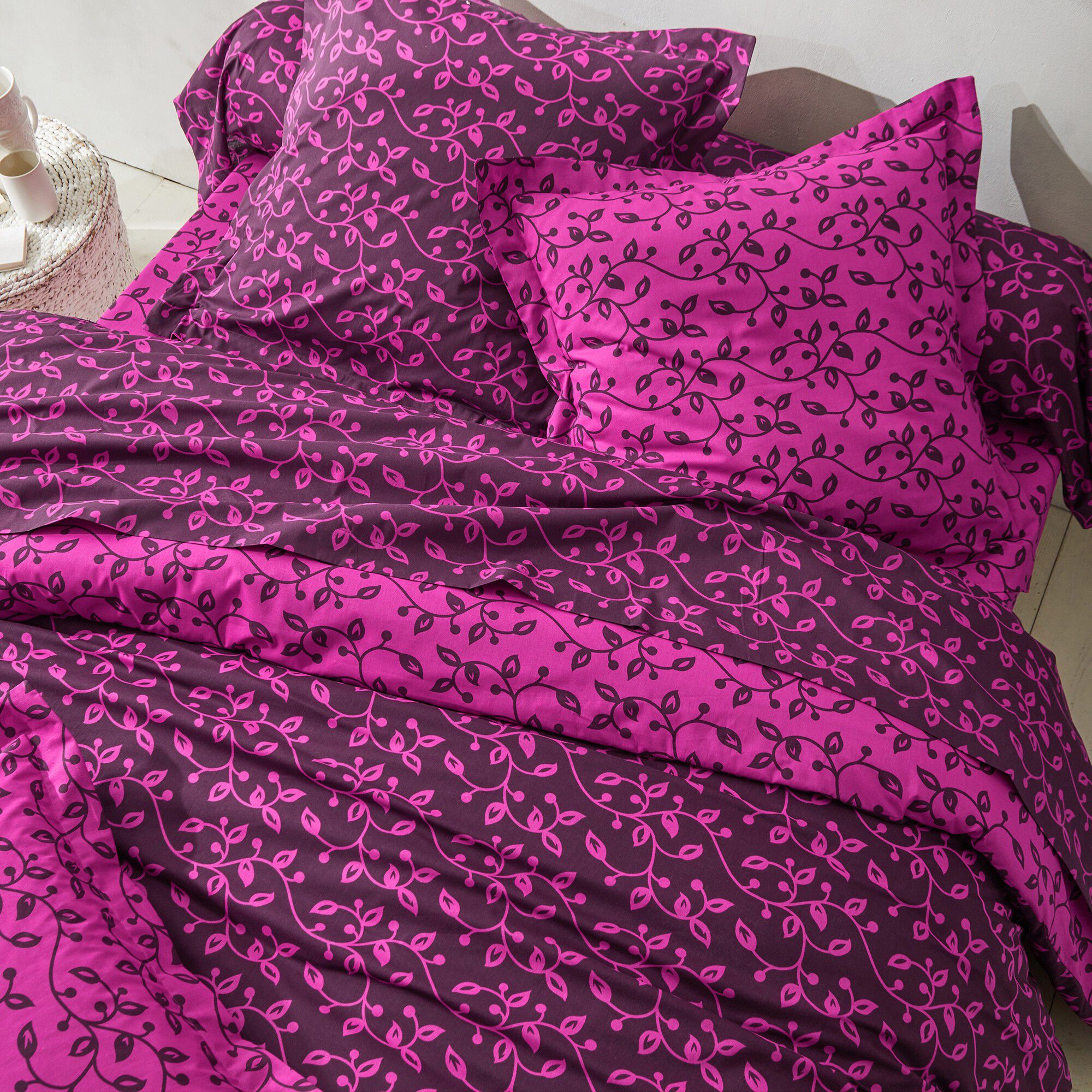 Linge de lit Héritage en coton à motifs volutes