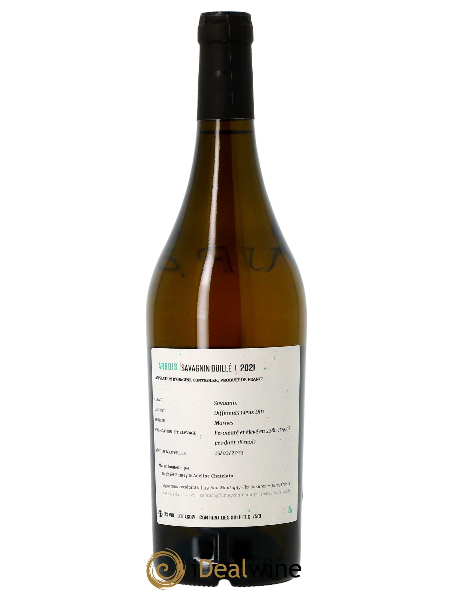 Arbois Savagnin Ouillé Fumey Chatelain  2021 - Lot de 1 Bouteille