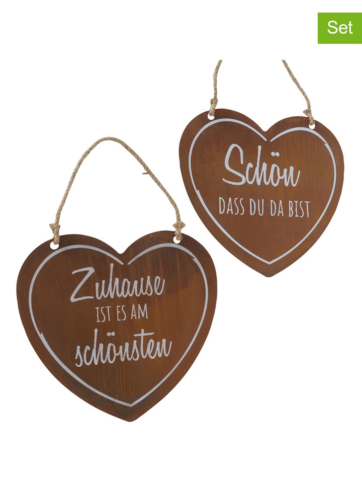 Boltze 2er-Set: Schilder 