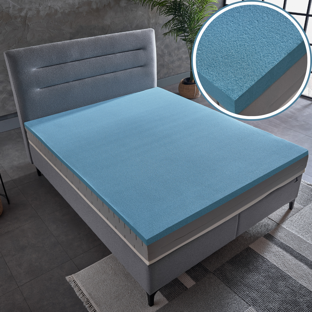 Arga Home AH24 DUOPUR Anti-Aging Premium Visco Memory Foam & Gelschaum Matratze, 90X200