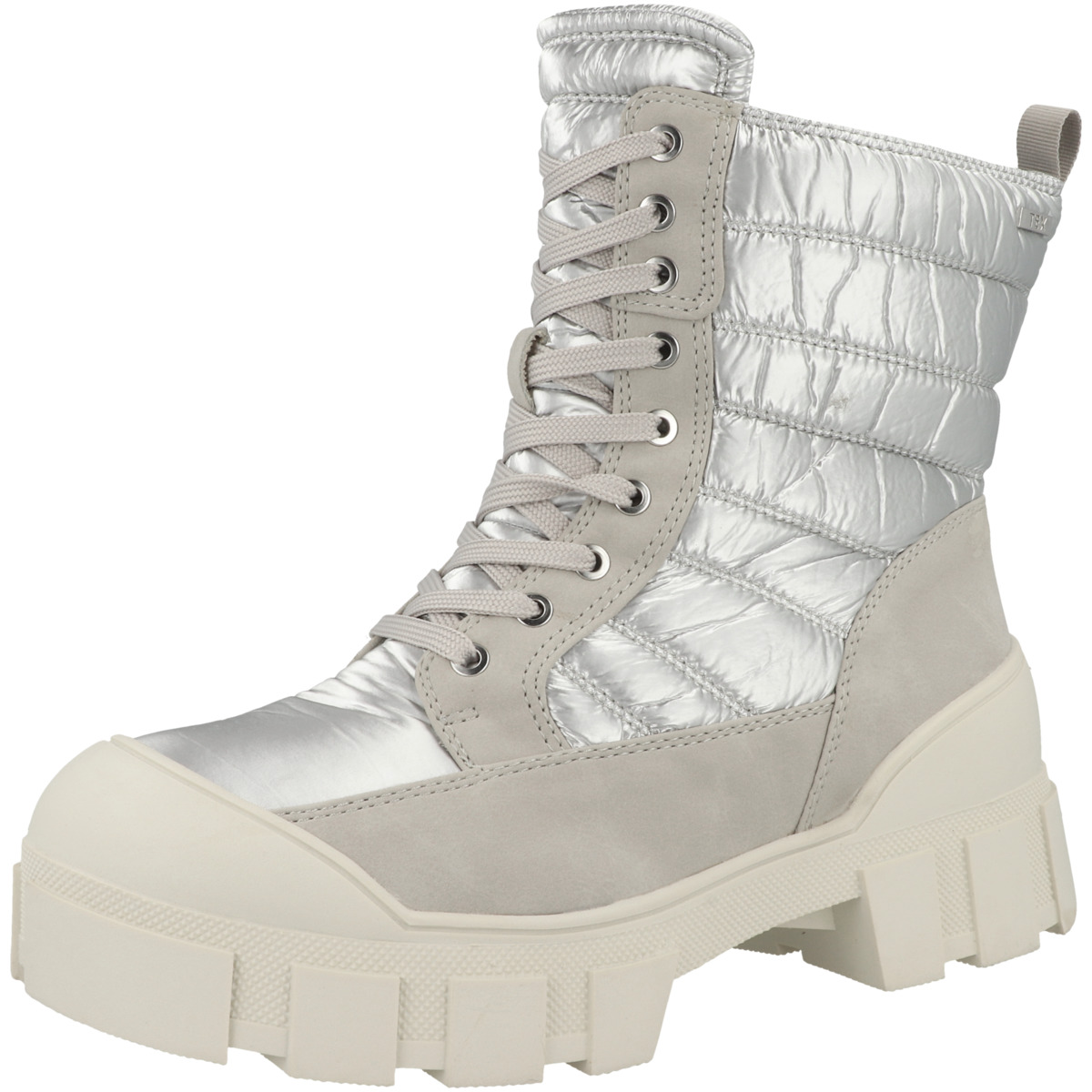 CAPRICE 9-26220-29 Schnürboots silber