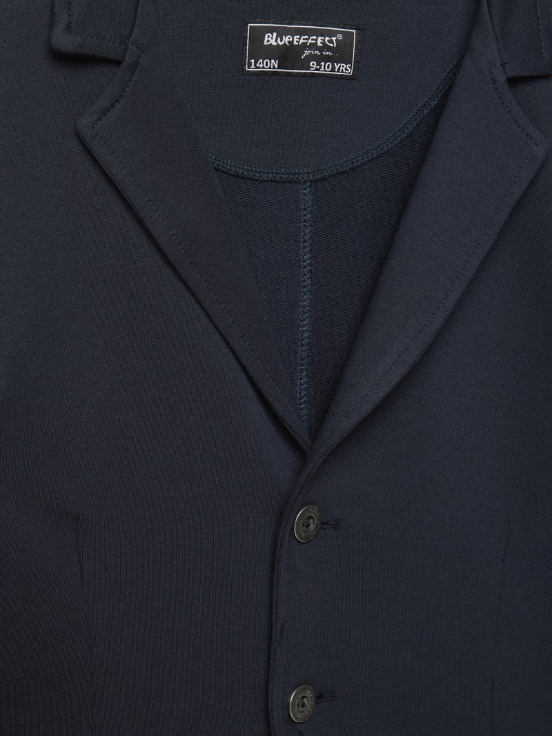 Blazer mit Reverskragen Modell 'festlich' in marineblau