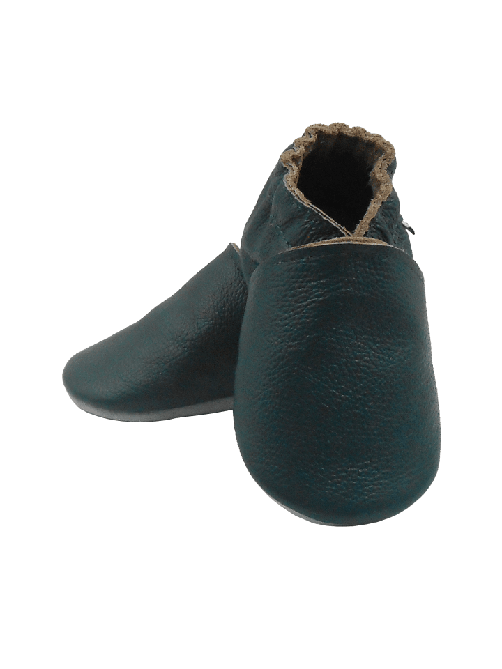 Yalion Leder-Krabbelschuhe in Türkis günstig kaufen
