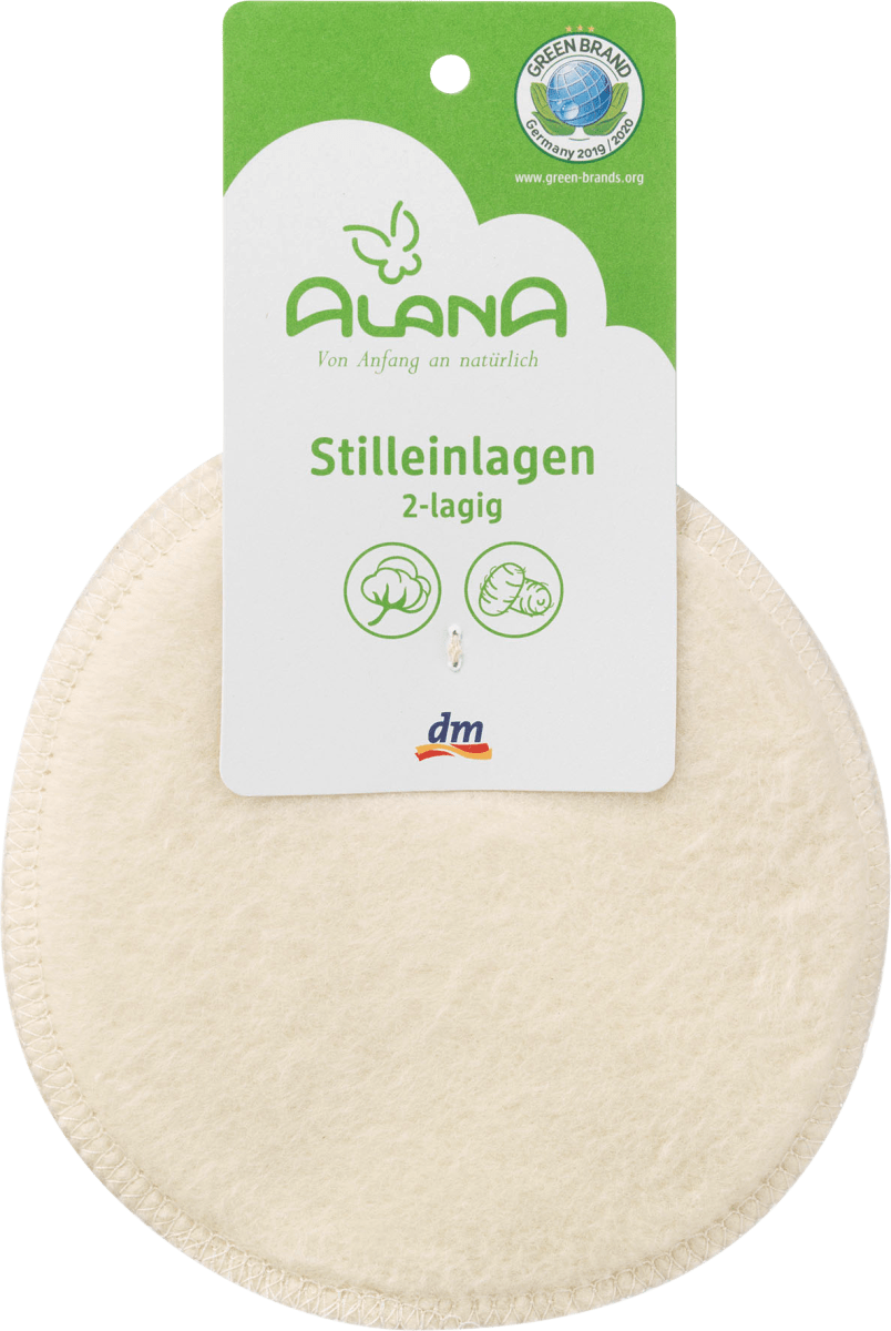 Stilleinlagen 2-lagig aus Bio-Baumwolle und Seide, 2 St