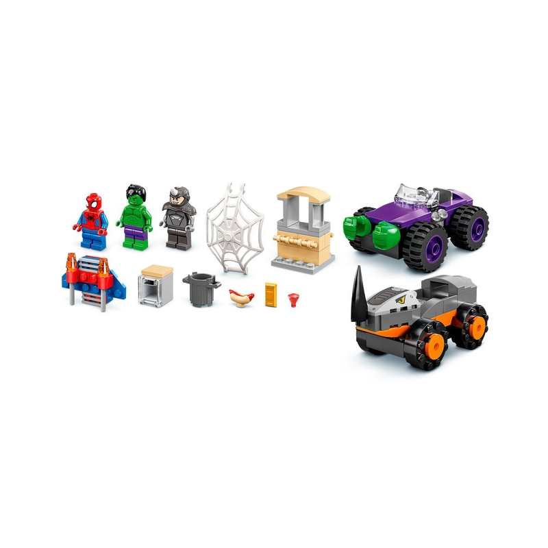 10782 Le combat des camions, Hulk contre le Rhino LEGO Marvel Super Heroes
