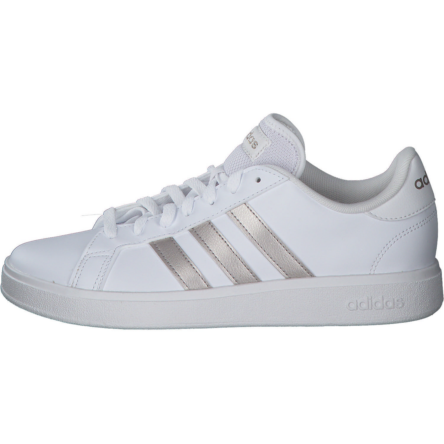 Adidas Core Grand Court Base 2 W, Sneakers Low, Damen, weiß / gold