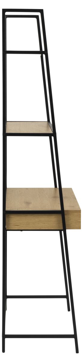 Wandregal Seaford mit Schubkasten Eiche 77 x 175 cm