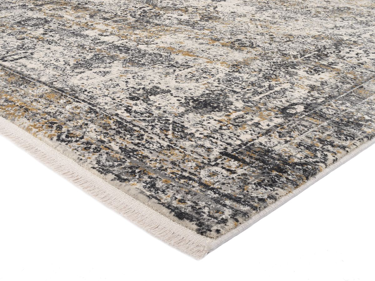 Webteppich Inka Grau-Gold 160 x 230 cm