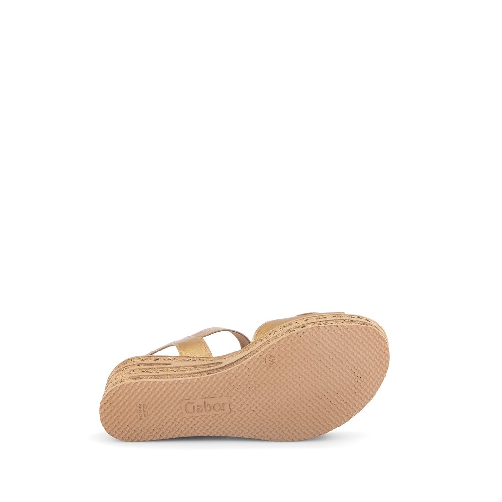 Gabor fashion Keilsandalette gold