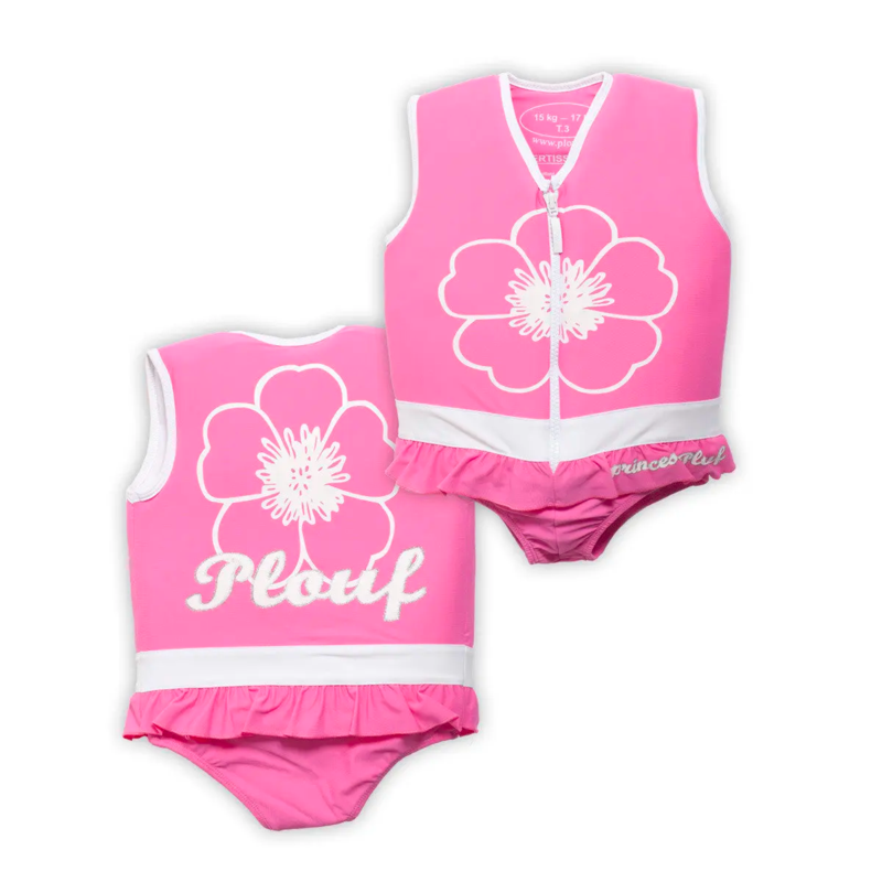 Maillot de bain flottant : Princesse Rose / Taille 5 (19/21kg)