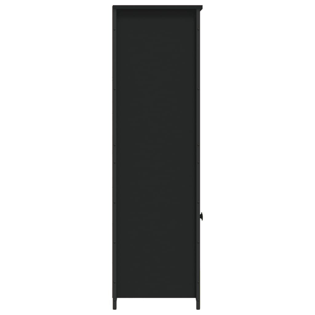 vidaXL Anrichte Highboard Schwarz 62x36x121,5 cm Holzwerkstoff
