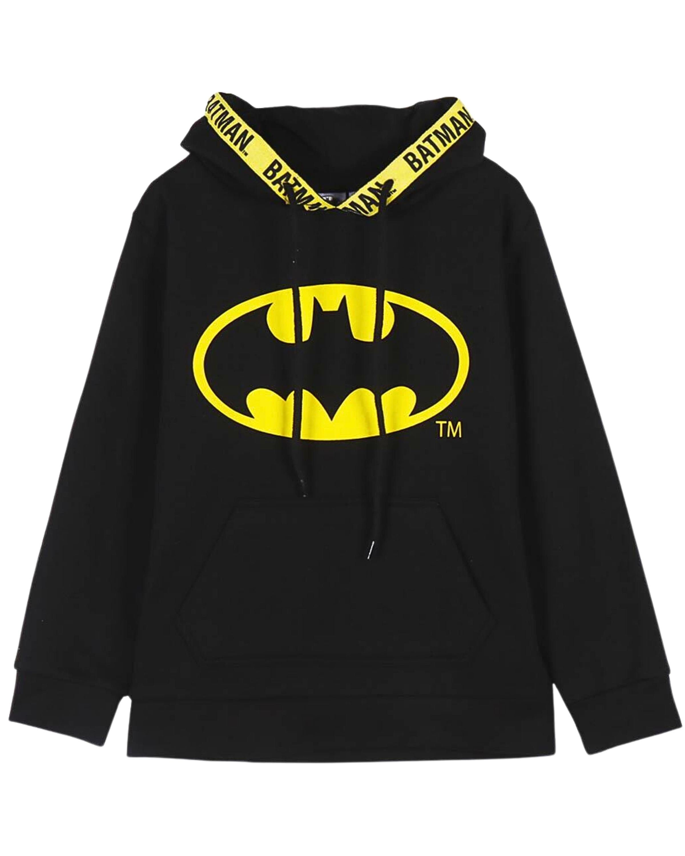 Batman Freizeitanzug DC Comics (2-tlg), Jungen Outfit Kapuzenpullover + Hose Größe 122 - 152 cm