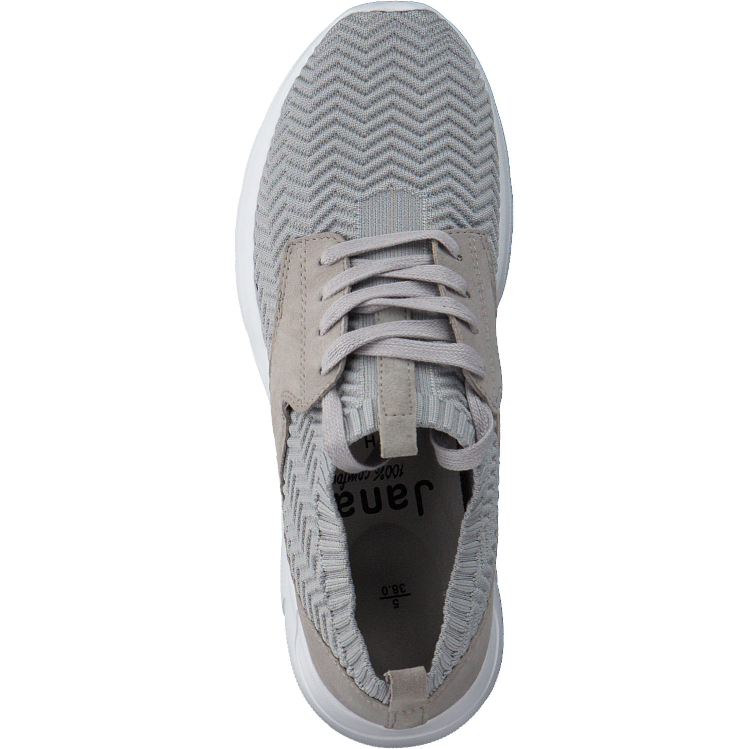 Jana Shoes 23720, Sneakers Low, Damen, Grau