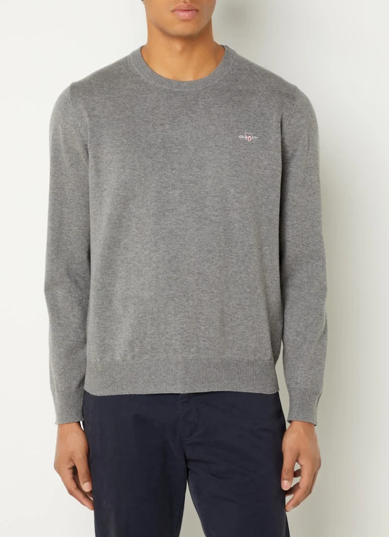 Maglione Gant a maglia fine con logo ricamato
