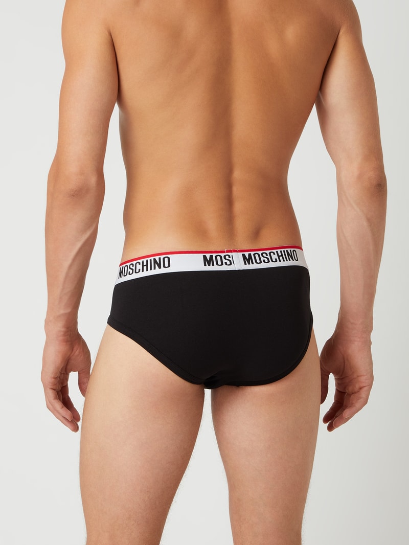 Slip im 3er-Pack in mittelgrau meliert