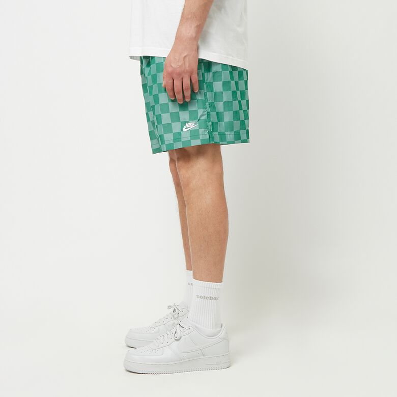 NIKE Club Flow Short Checkers malachite/white