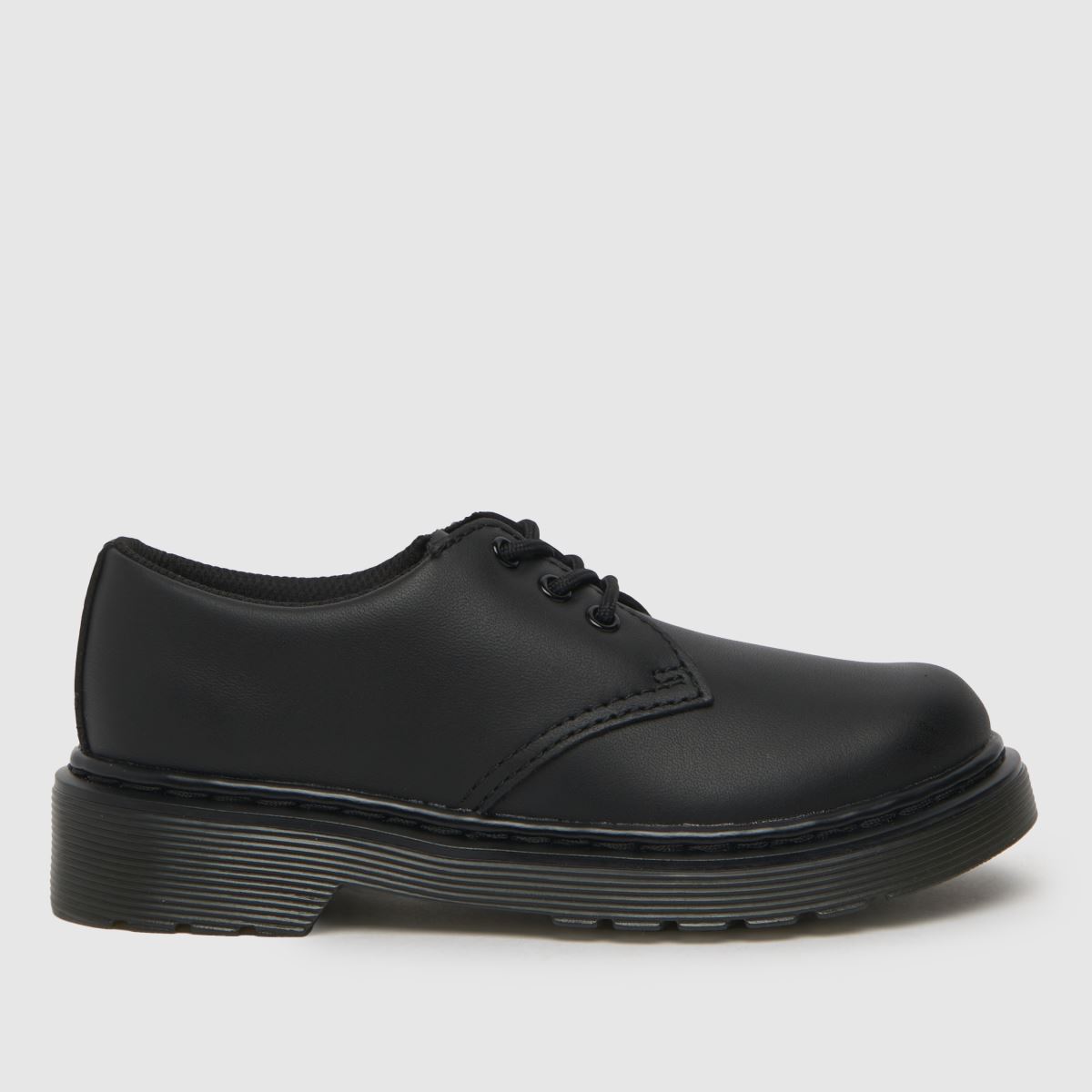 Černé dětské boty Dr. Martens 1461 mono