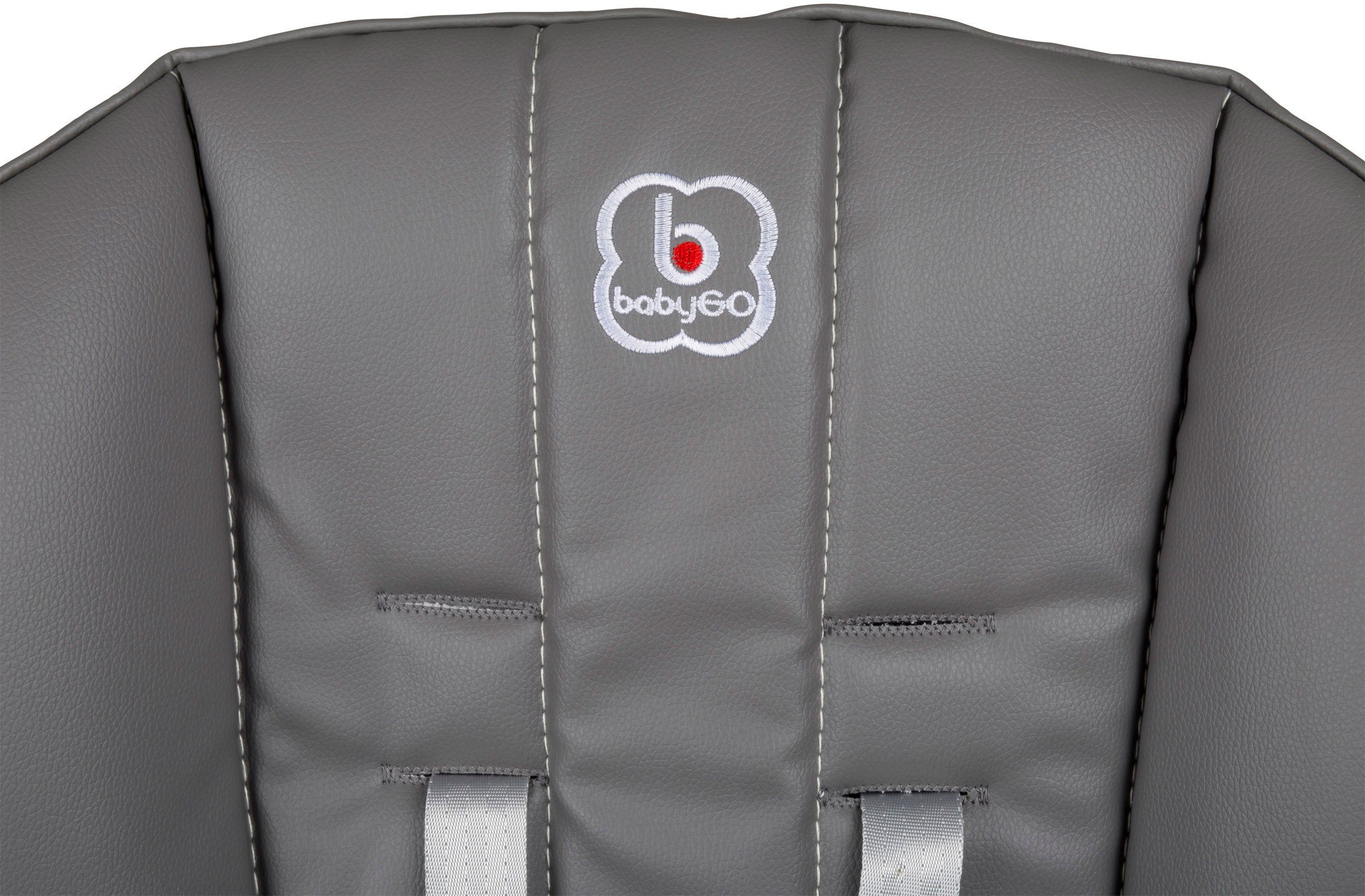 BabyGo Hochstuhl Divan, grau, platzsparend zusammenklappbar