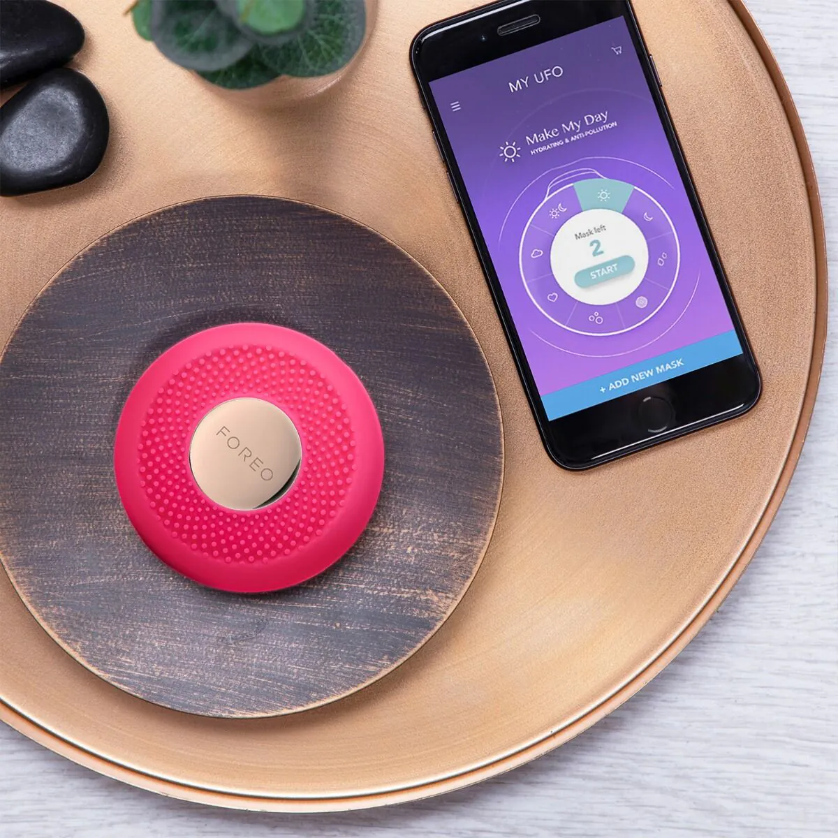 Foreo Ufo Mini uređaj za maske od platna, boja fuksije