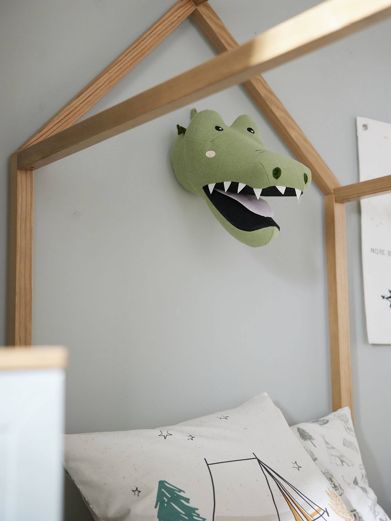 Vertbaudet Kinderzimmer Krokodilkopf - aqua