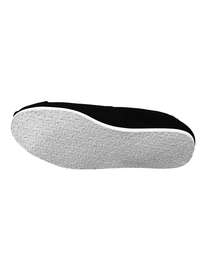 TOMS Espadrilles in Schwarz/Weiß günstig kaufen