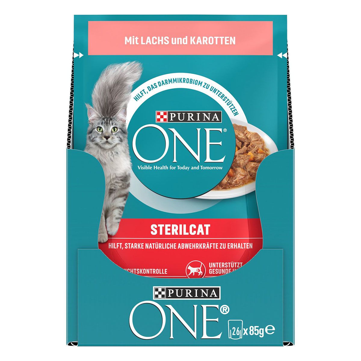 PURINA ONE STERILCAT in Sauce Lachs 26x85g kaufen