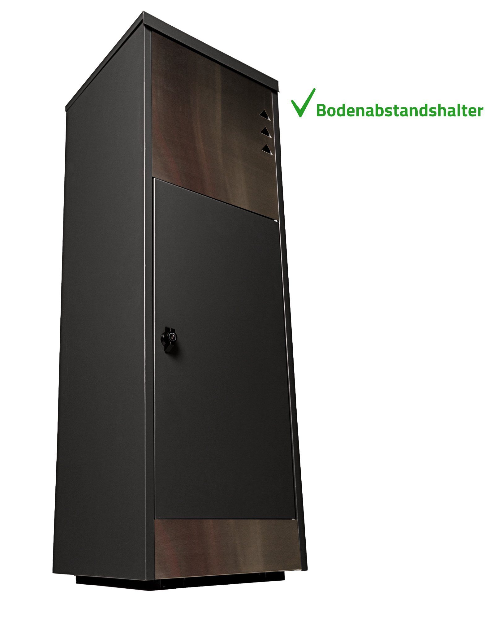 ONDIS24 Paketbox Postbox Briefkasten für Pakete, Päckchen, Warensendungen und Briefe mit Paketsafe, Edelstahl, pulverbeschichtet, rostfrei, galvanisiert, mit Gasdruckfedern
